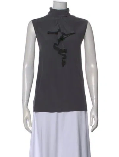 Pre-owned Prada 2010's Wool Blouse In Gray