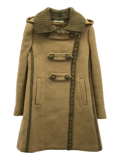 Pre-owned Prada 2010 Wool Coat In Brown