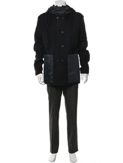 Pre-owned Prada 2010 Wool Parka In Black