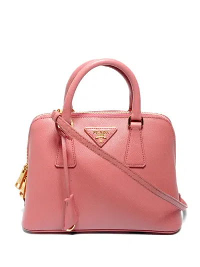 Pre-owned Prada 2010-2020 Triangle-logo Tote Bag In Pink