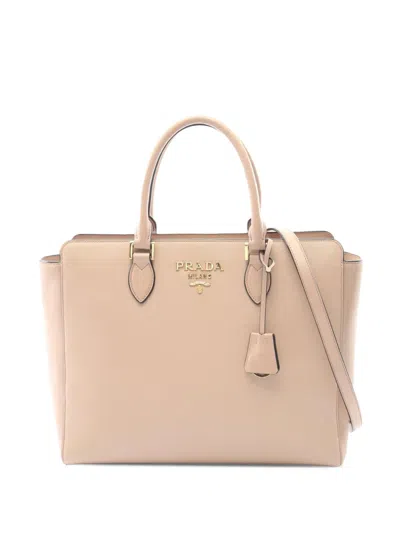 Pre-owned Prada 2010-2025 Saffiano Tote Bag In Pink