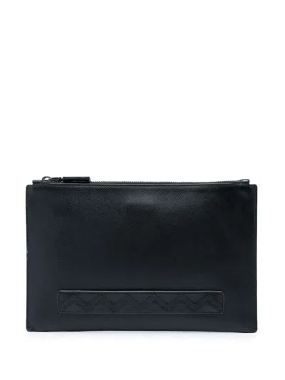 Pre-owned Prada 2010-2026 Saffiano Clutch Bag In Black