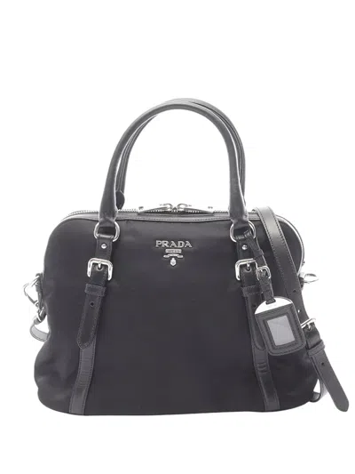 Pre-owned Prada 2010-2026 Tessuto 3 Way Bag Satchel In Black