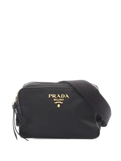 Pre-owned Prada 2010-2026 Tessuto Crossbody Bag In Black