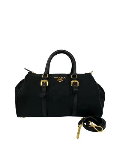 Pre-owned Prada 2010-2026 Tessuto Satchel In Black