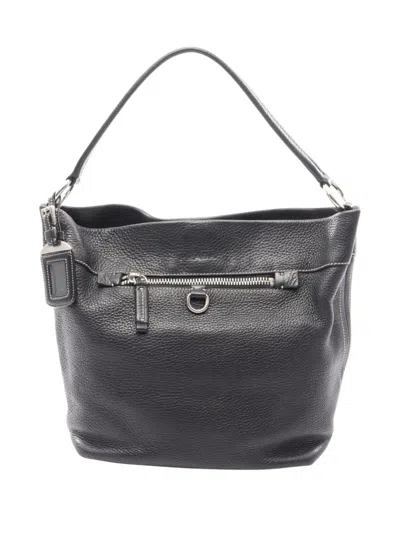 Pre-owned Prada 2010-2026 Vitello Daino Tote Bag In Black