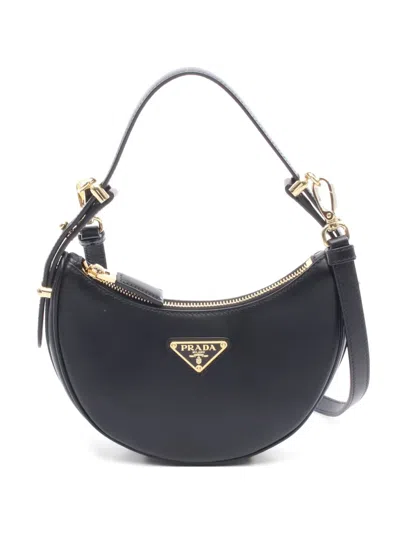 Pre-owned Prada 2010s Arke Shoulder Bag In Black