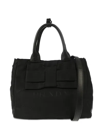 Pre-owned Prada 2010s Bow-detail Handbag