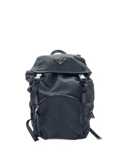 Pre-owned Prada 2010s Buckle-fastening Backpack In 黑色