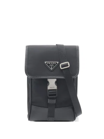 Pre-owned Prada 2010s Buckle-fastening Mini Bag In Black