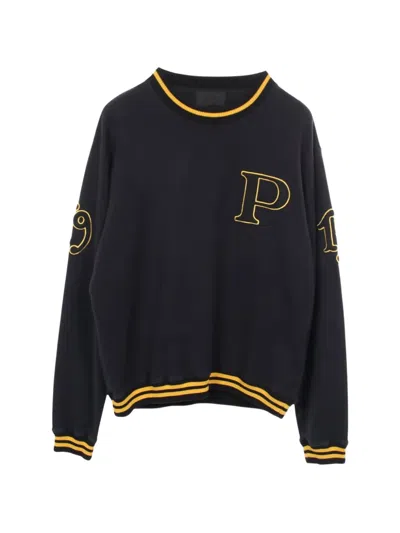 Pre-owned Prada 2010s College Logo-detail Sweatshirt In Blue