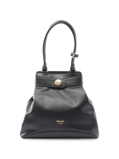 Pre-owned Prada 2010s Etude Softy Shoulder Bag In Black