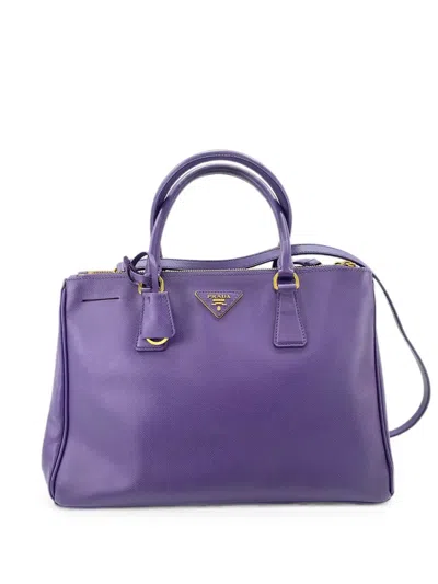 Pre-owned Prada 2010s Galleria Handbag In Purple