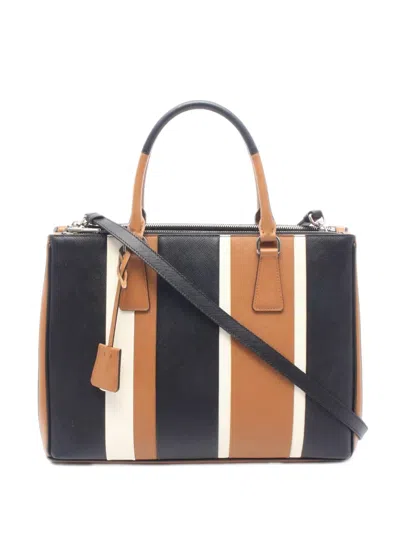 Pre-owned Prada 2010s Galleria Saffiano-leather Tote Bag In Black