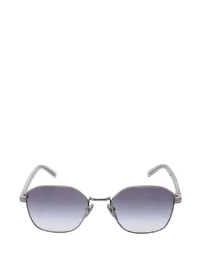 Pre-owned Prada 2010s Geometric-frame Gradient-lens Sunglasses In Grey