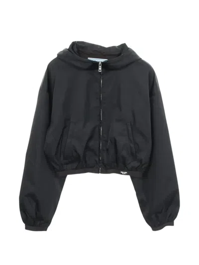 Pre-owned Prada 2010s Hooded Jacket In 黑色