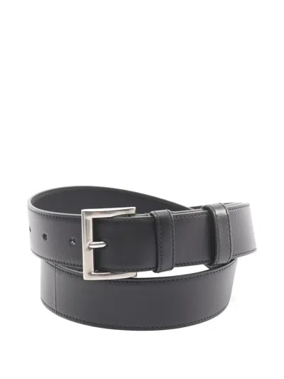 Pre-owned Prada 2010s Leather Belt In Black
