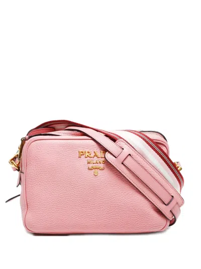 Pre-owned Prada 2010s Leather Camera Bag In Pink