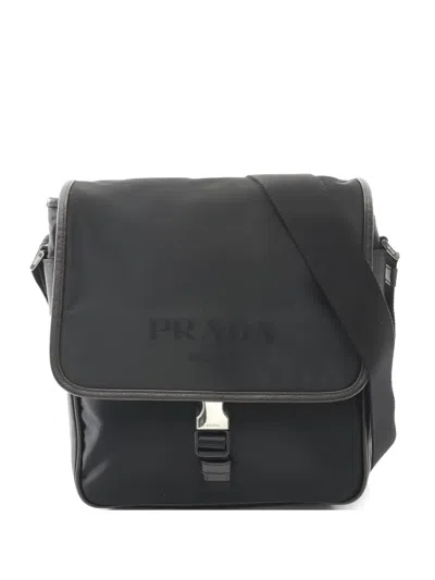 Pre-owned Prada 2010s Logo-detail Shoulder Bag In Black