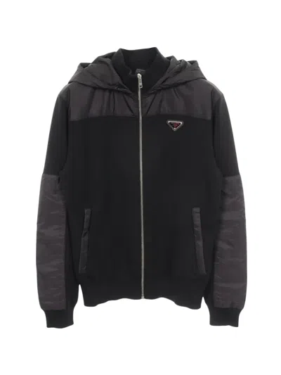 Pre-owned Prada 2010s Logo-detail Hoodie In Black