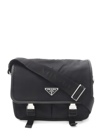 Pre-owned Prada 2010s Logo-detail Shoulder Bag In Black