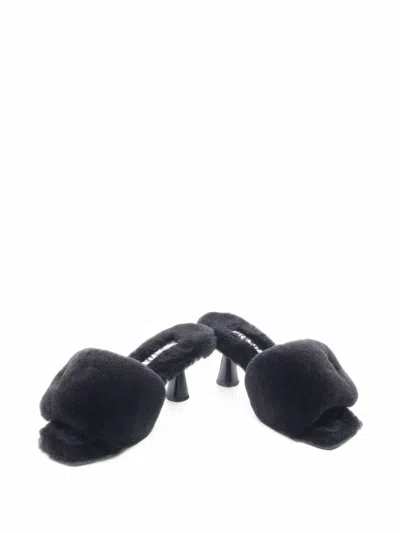 Pre-owned Prada 2010s Logo-plaque Sandals In Black