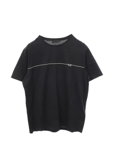 Pre-owned Prada 2010s Logo-print T-shirt In Black