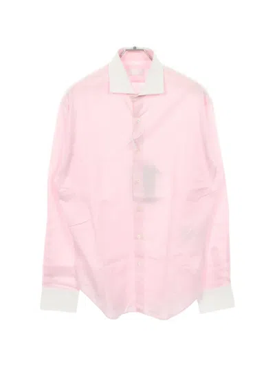Pre-owned Prada 2010s Long-sleeve Cleric Shirt In Pink