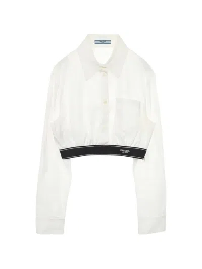 Pre-owned Prada 2010s Long-sleeve Shirt In White