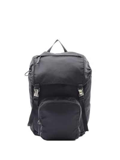 Pre-owned Prada 2010s Nylon Rucksack Backpack In Black