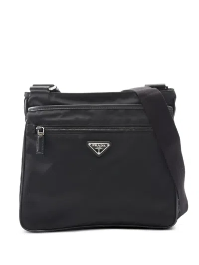Pre-owned Prada 2010s Nylon Shoulder Bag In Black