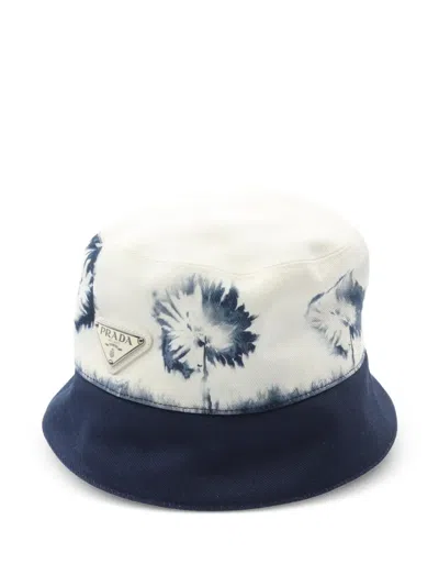 Pre-owned Prada 2010s Palm-print Bucket Hat