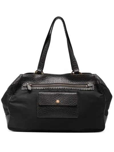 Pre-owned Prada 2010s Panelled Tote Bag In Brown