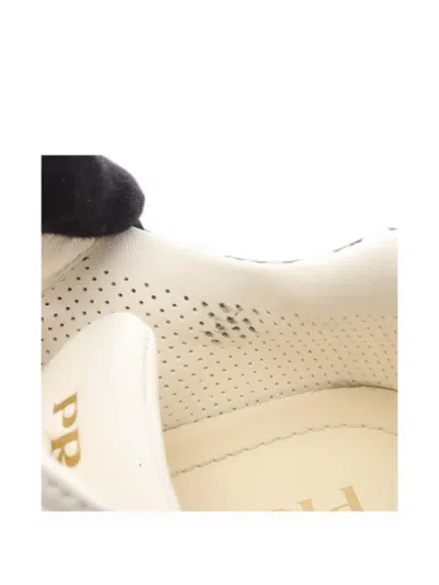 Pre-owned Prada 2010s Prax 01 Triangle-logo Low-top Sneakers In White