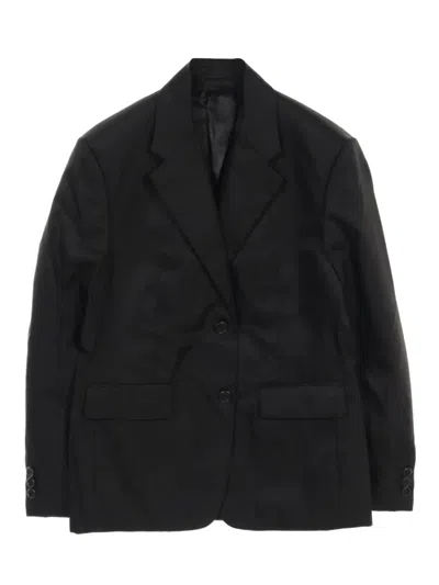 Pre-owned Prada 2010s Re-nylon Blazer In Black