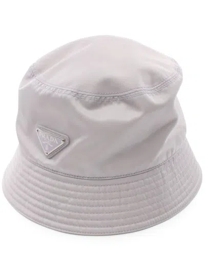 Pre-owned Prada 2010s Re-nylon Bucket Hat In Purple