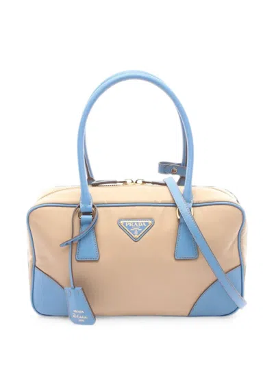 Pre-owned Prada 2010s Re-edition 1978 Saffiano Leather Tote Bag In Neutral