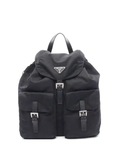 Pre-owned Prada 2010s Re-nylon Backpack In Black
