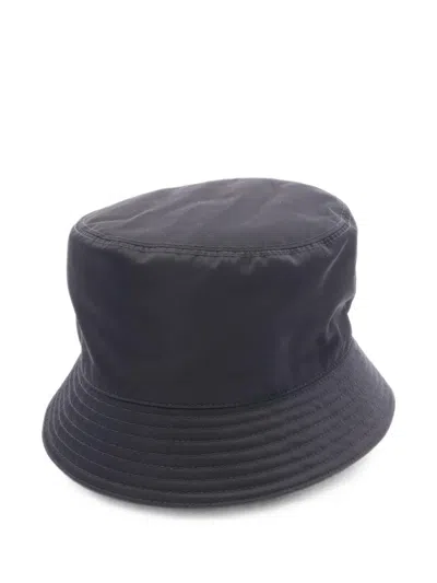 Pre-owned Prada 2010s Re-nylon Bucket Hat In Black