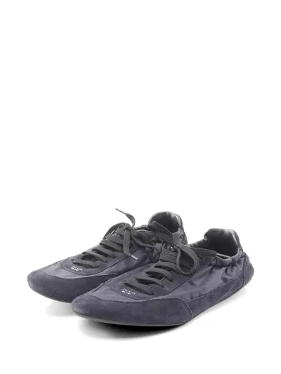 Pre-owned Prada 2010s Re-nylon Collapse Sneakers In Blue