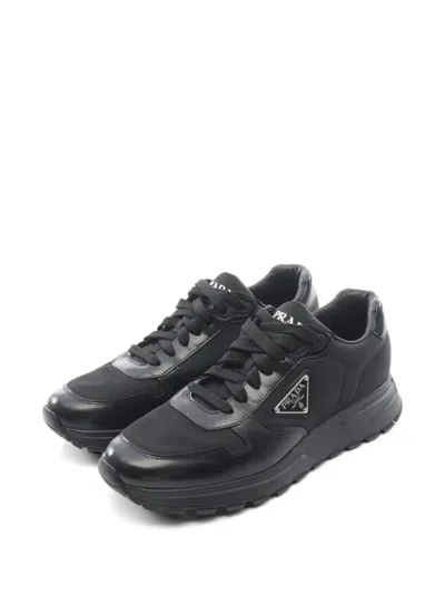 Pre-owned Prada 2010s Re-nylon Sneakers In Black
