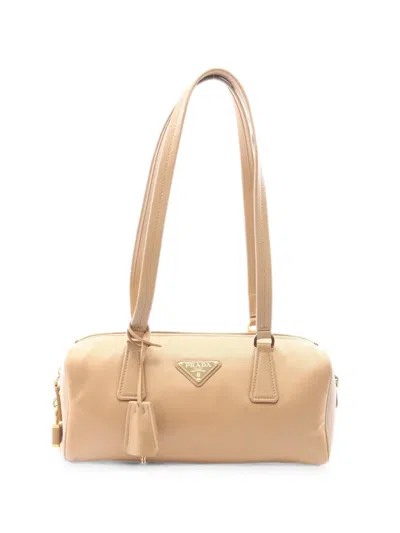 Pre-owned Prada 2010s Re-nylon Top Tote Bag In Neutral