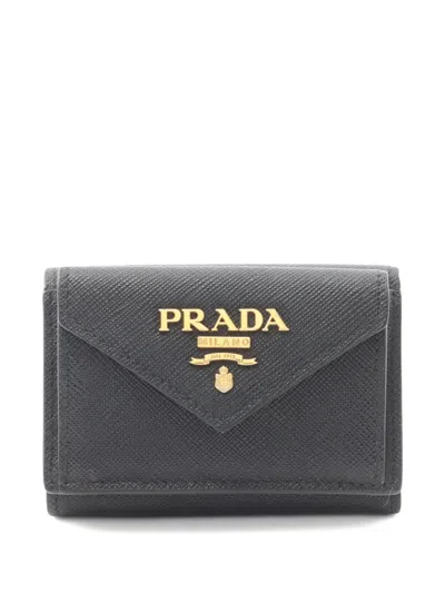 Pre-owned Prada 2010s Saffiano-leather Tri-fold Wallet