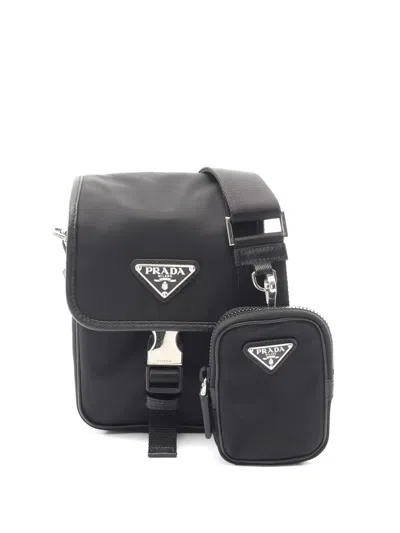 Pre-owned Prada 2010s Saffiano Shoulder Bag In Black
