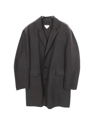 Pre-owned Prada 2010s Single-breasted Cotton Coat In Brown