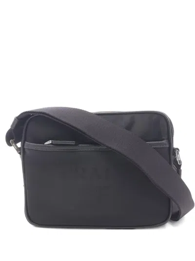 Pre-owned Prada 2010s Tessuto Saffiano Shoulder Bag In Black