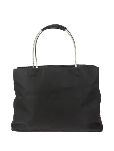 Pre-owned Prada 2010s Triangle-logo Tote Bag