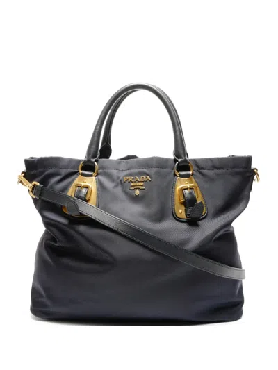 Pre-owned Prada 2010s Two-way Tote Bag In Blue