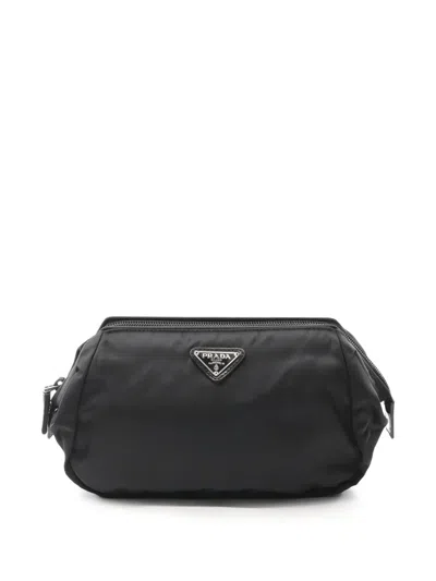 Pre-owned Prada 2010s Vela Pouch In Black