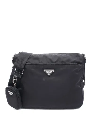 Pre-owned Prada 2010s Vela Shoulder Bag In Black